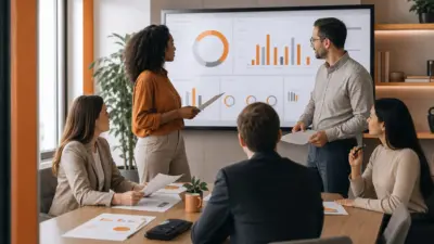 tim hr berdiskusi di kantor modern sambil meninjau data asesmen sdm dan potensi karyawan