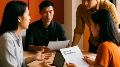 tim hr berdiskusi di kantor modern tentang strategi membangun budaya kerja positif untuk menarik talenta