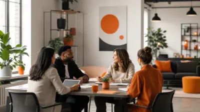 tim hr di kantor modern sedang mendiskusikan budaya kerja sehat dan dampaknya pada wellbeing karyawan