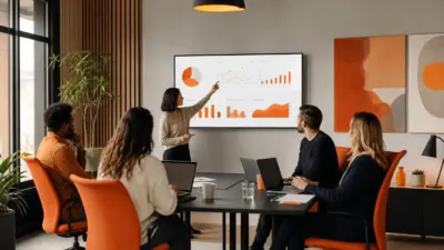 tim hr menganalisis data hr analytics di kantor modern untuk memahami perilaku kerja secara lebih objektif
