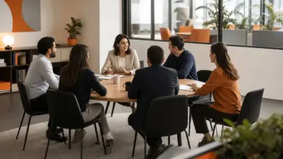 seorang leader tim hr berdiskusi suportif dengan anggota tim di kantor modern untuk mencegah stres kerja berlarut