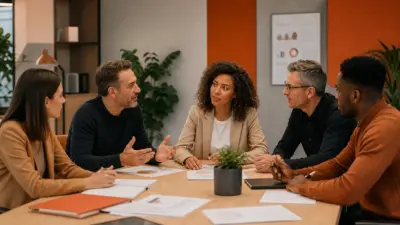tim hr mendiskusikan strategi menjaga wellbeing kerja karyawan saat ancaman phk di kantor modern